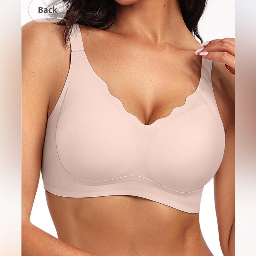 Vertvie NWT /Tan (3 XL) Bra, wireless Comfy 
Adjustable Straps (4) Prong Closure